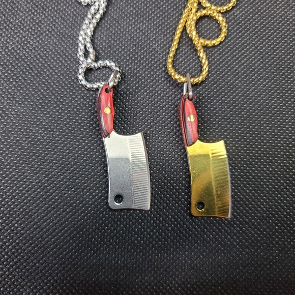 Stainless Steel Butcher Knife Hatchet Cleaver Wood - Picture 10 of 12